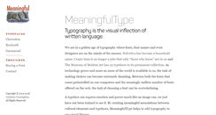 Desktop Screenshot of meaningfultype.com